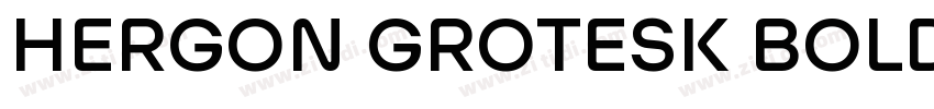 HERGON GROTESK BOLD字体转换